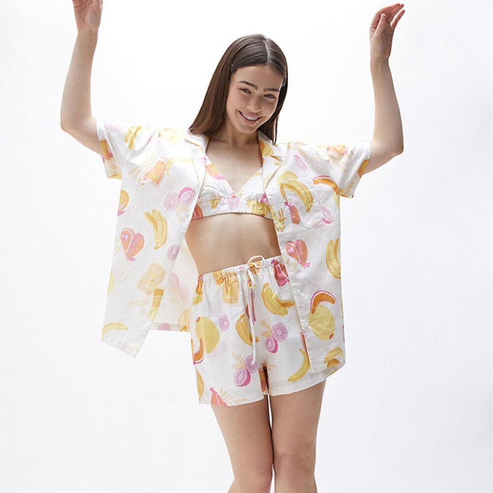 Charlie Holiday Indie Shirt and Shorts Set Vacay Size Small NWT - Picture 3 of 6